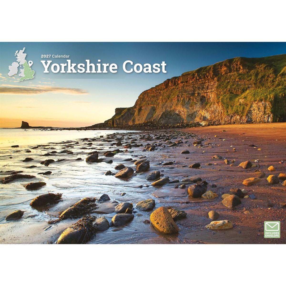 Yorkshire Coast A4 Calendar 2027, Wall Calendars, Month To View, Travel, Gift