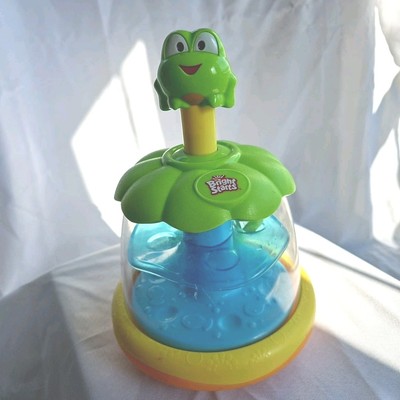 Bright Starts Activity Center Toy Frog Push Fish Spin Kids II Green Yellow Blue