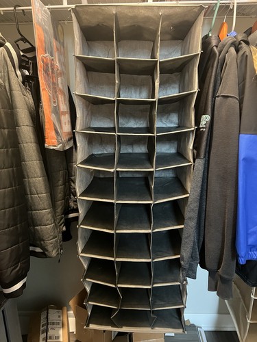 Closet Shoe Organizer with 30 Pockets