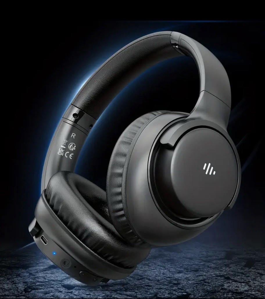 Over-Ear Headphones with Microphone 65 Hours Play Time Lightweight Foldable Ear