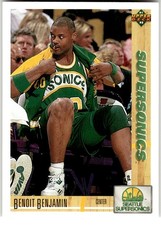 1991-92 Upper Deck #159 Benoit Benjamin Seattle SuperSonics NBA