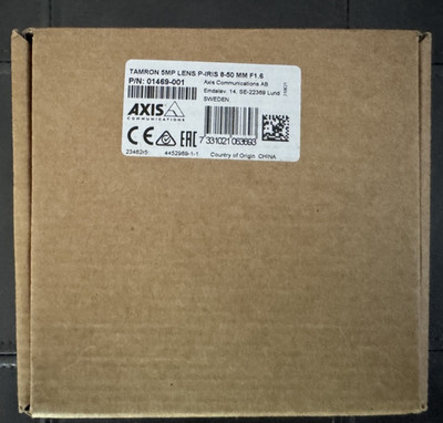 AXIS 01469-001 Tamron 5MP P-Iris Telephoto P-Iris Lens for Long Reach, 8-50mm