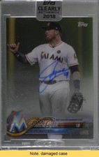 2018 Topps Clearly Authentic Auto Justin Bour #CAA-JB Auto READ 2o7