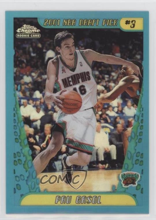 2001-02 Topps Chrome Refractor Pau Gasol #131 HOF 0tw4