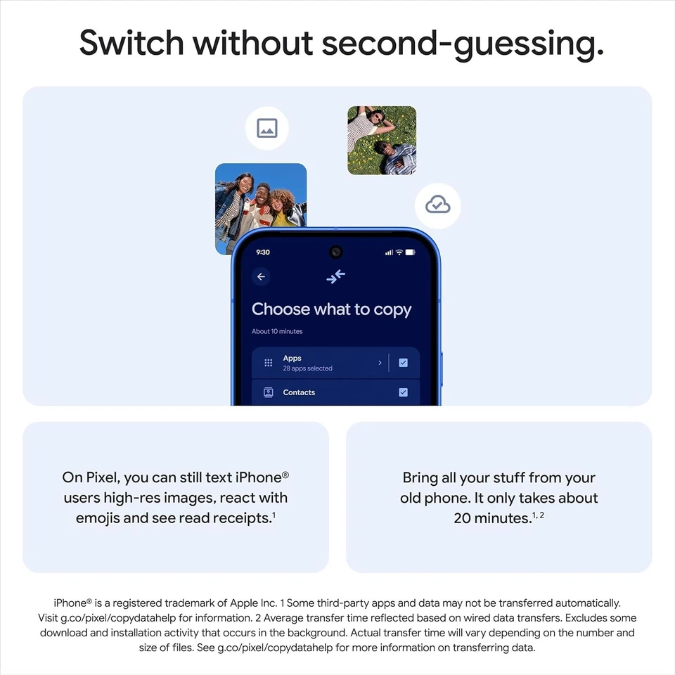 Google Pixel 10 128GB 12GB 6,3" 5G Unlocked Android Mobile Phone - Obsidian - Bild 4 von 4