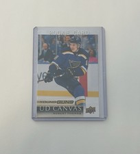 Robert Thomas 18-19 Upper Deck Young Guns Canvas Rookie Card St. Louis Blues. rookie card picture