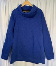 Arc'teryx Desira Tunic Cowl Neck Fleece Pullover Sweater Blue Women’s XL TG