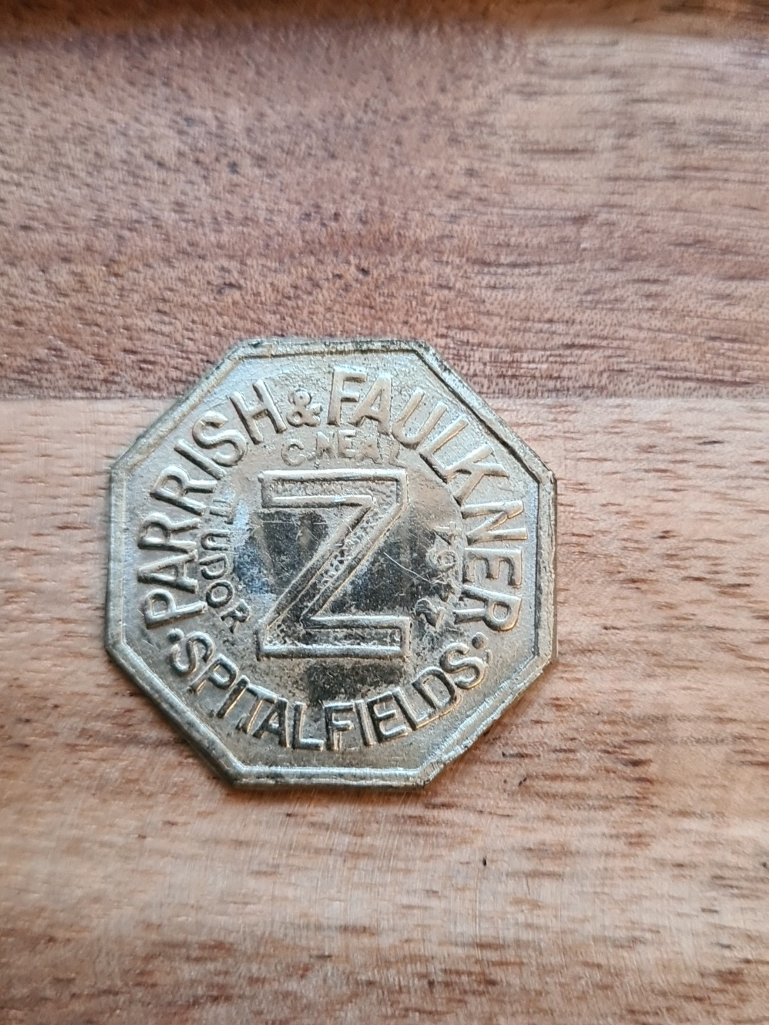 Spitalfields Market Token Parrish & Faulkner 10 Shillings Token Collectable