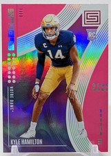2022 Panini Chronicles Draft Picks - Kyle Hamilton Card 4 Rookie Status Pink