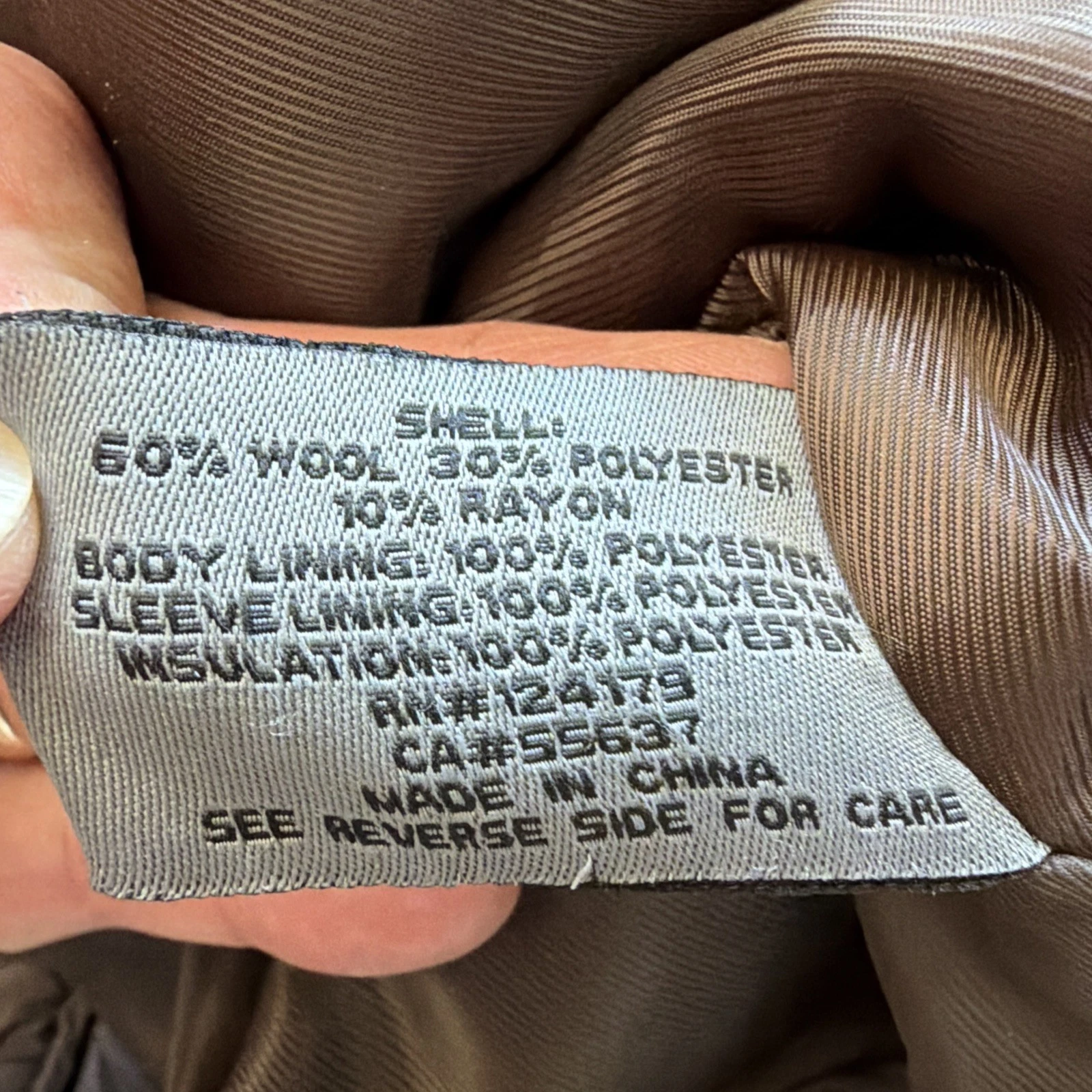 Johnston & Murphy Men’s L  Wool Blend Overcoat Car Coat image 6