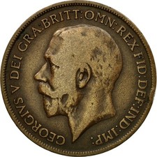 Monnaie, Grande-Bretagne, George V, Penny, 1917, TB+, Bronze, KM:810