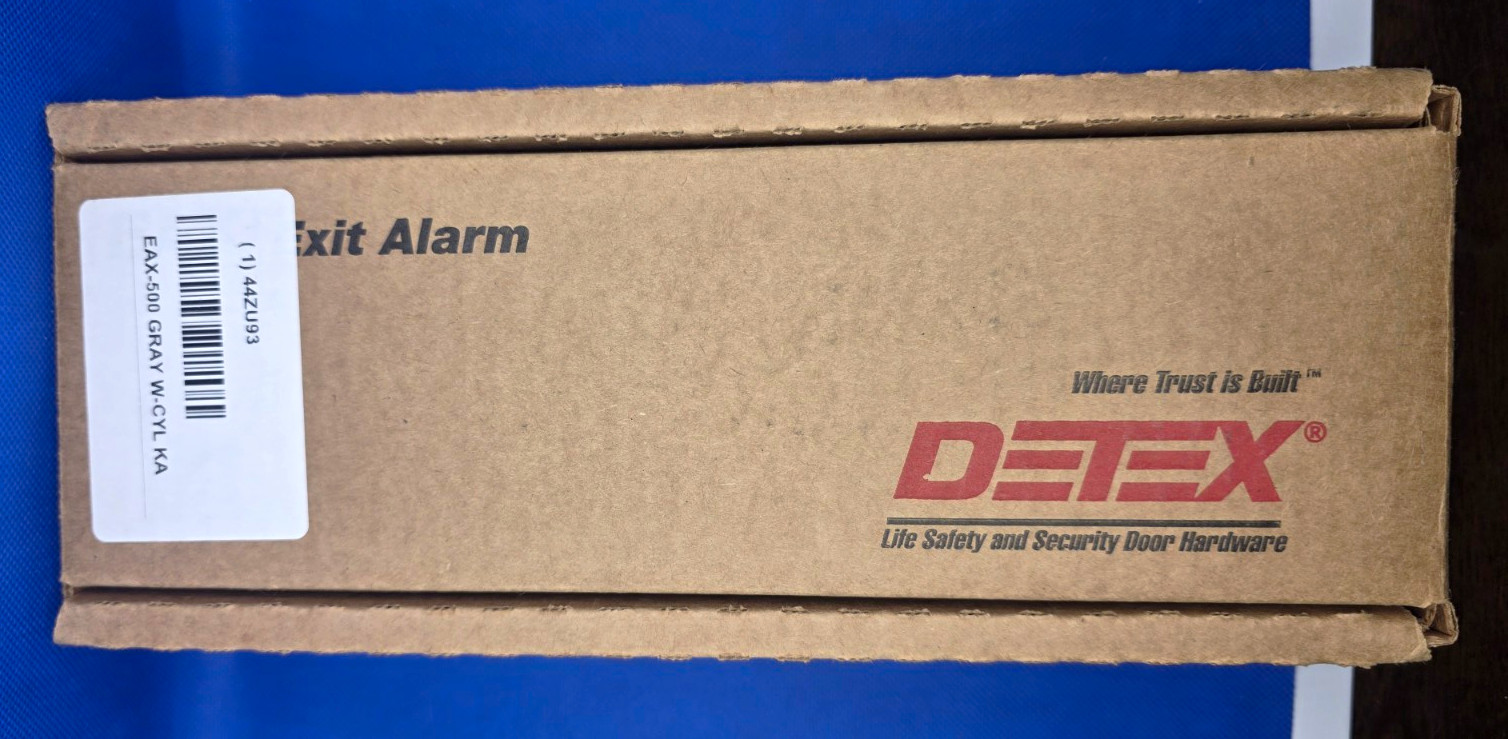 Detex EAX-500 Exit Alarm Siren, Sirens & Alarms, EAX-500 GRAY W-CYL KA