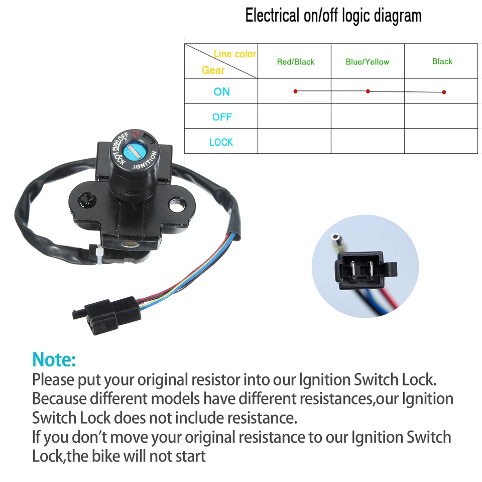 Ignition Switch Fuel Gas Cap Seat Lock Key Set Fit For 2013-2021 Honda CBR600RR - Image 2 of 4