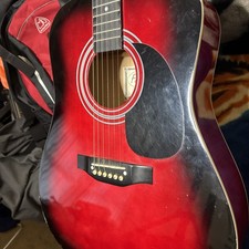 Falcon FG100R Acoustic Guitar Red Burst 6-String Dreadnought Style