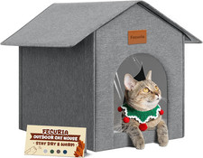 Outdoor Cat House Weatherproof, Insulated Cat Houses for Outdoor/Indoor Cats for