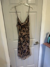 Pretty Little Thing Brown Size 12 Dress Spaghetti Strap 
