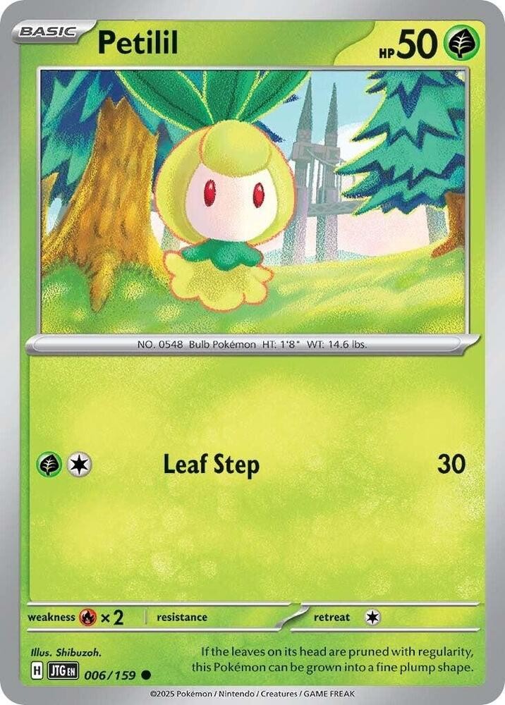 Pokémon - Petilil Normal - SV09: Journey Together 006/159 - NM