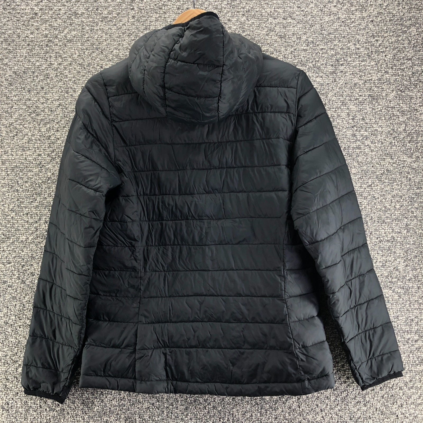 Amazon Essentials Puffer Hooded Jacket Black Mens… - image 2