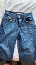 Levi  s Womens Low Pro Straight Leg Med Wash Denim Jeans 26x30 Size 24