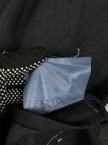 Boglioli K. Sakko Herren schwarz Wolle ungefüttert Sommer Blazer Sportmantel Jacke Gr. 54 - Bild 10 von 11