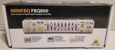 Behringer MiniFBQ FBQ800 Ultra-Compact 9-Band Graphic Equalizer