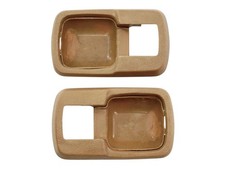 2x Brown Interior Door Handle Trim Surround Vw Rabbit Mk1 Vanagon 171 837 235