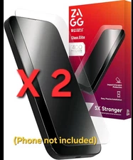 ZAGG Glass Elite Screen Protector  iPhone 16 / iPhone 15 (2 boxes)