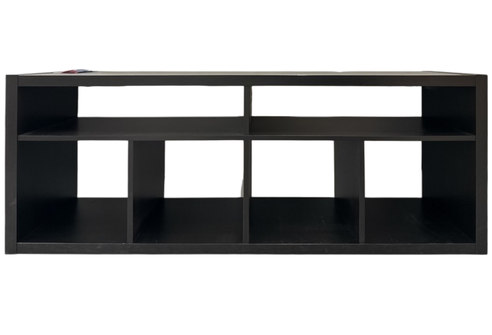 New IKEA KALLAX Black Brown TV Bench Shelving 147x60 cm (57 ¾x23 ½