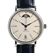 IWC Portofino Moonphase 37 IW459008 Silver Men's Used Watch #31110