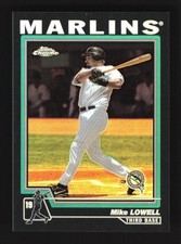 Mike Lowell Florida Marlins 2004 Topps Chrome Black Refractor #55