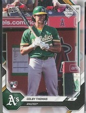 2026 Topps Now Road to Opening Day Athletics #OD-125 Colby Thomas RC