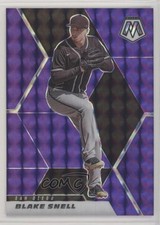 2021 Panini Mosaic Purple Mosaic Prizm 29/49 Blake Snell #37 fm0