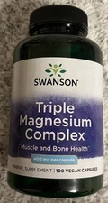 Triple Magnesium Complex 400 MG, 100 Vegan Capsules