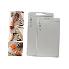 Stainless Steel Cutting Board, 2 PCS, 304 Stainless Non Stick Chopping Cutting 