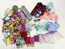 Our Generation 18" OG Doll Lot Clothes Food Accessories Salon School Suppies