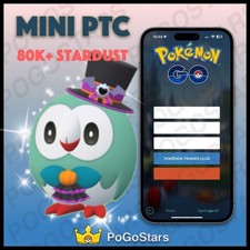 Pok mon PTC Go - Shiny Rowlet Halloween - 80K Stardust  Read Description  