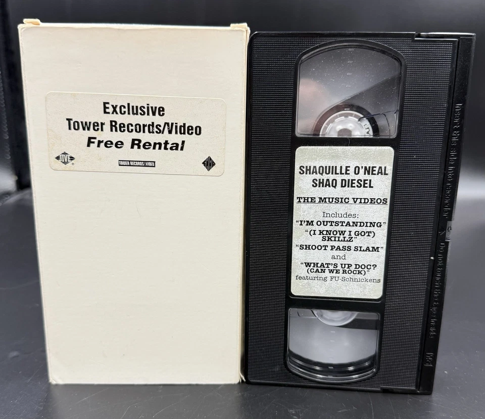 Shaquille O’Neal Shaq Diesel Tower Records Promo VHS 1994 Sampler Rare Hip Hop - Image 2 of 4