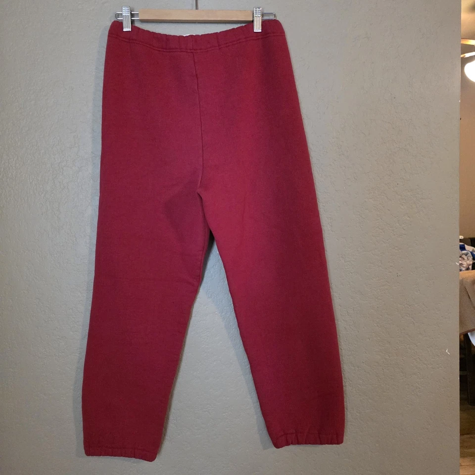 Pantalones deportivos Russell rojos deportivos vintage para mujer talla mediana EE. UU. Foto 2 de 4