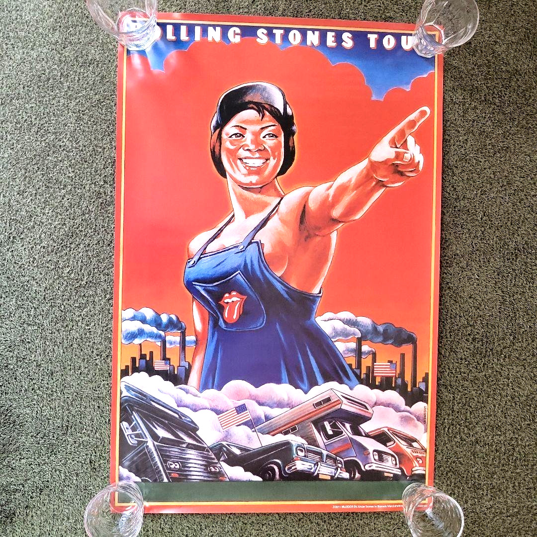 The Rolling Stones Vintage Rock Band Music Poster Mick Jagger Keith Richards