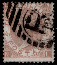 GB QV SG121, SCARCE 2s brown, USED. Cat £4250. NL