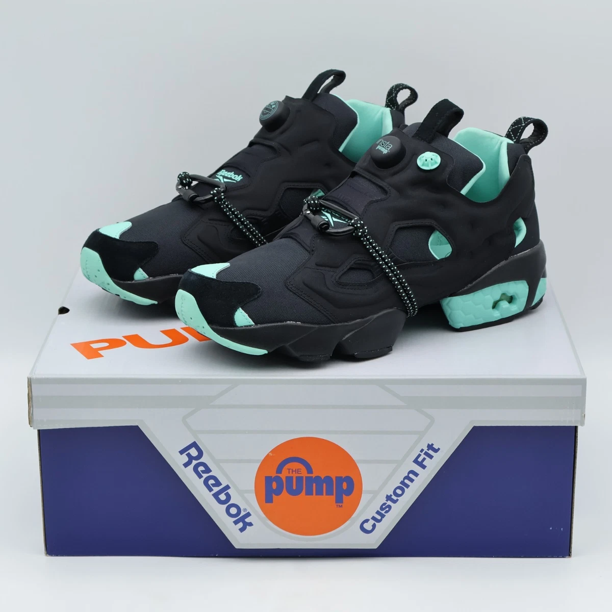 P.O.T.R. x Reebok InstaPump Fury 94 Black Turquoise for Sale