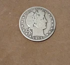 USA 50C~ Fifty Cents ~ 1/2 Dollar ~Barber Half Dollar 1914-S ~* VG~ Silver Coin