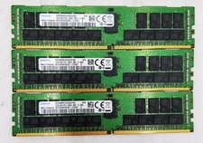 LOT of (3) SAMSUNG 32GB 2RX4 PC4-2666V-RB2-12-MA0 M393A4K40CB2-CTD6y