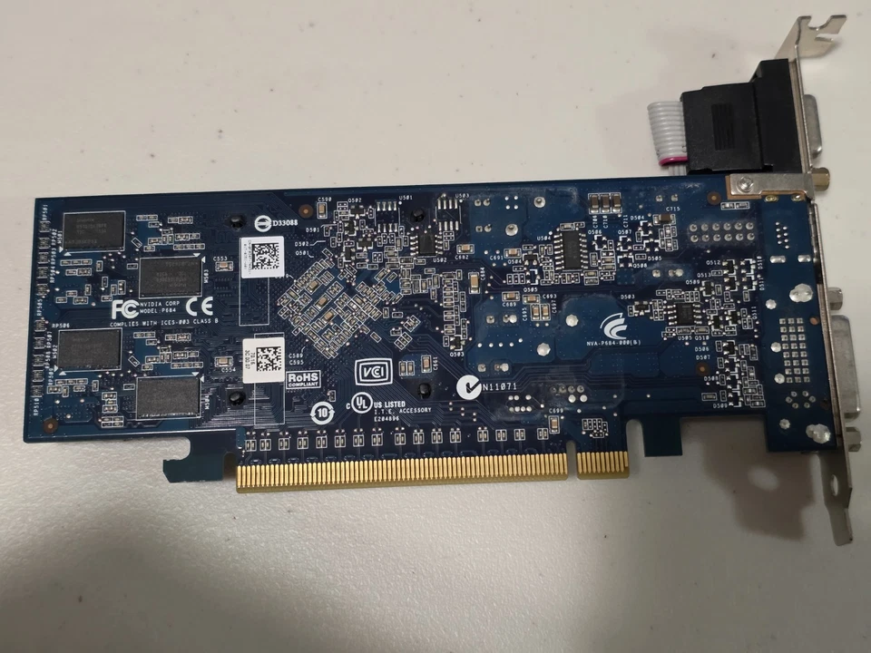 Pegatron NVIDIA GeForce GT220 P684 Video Card PCIe VGA DVI HDMI - Image 3 of 4