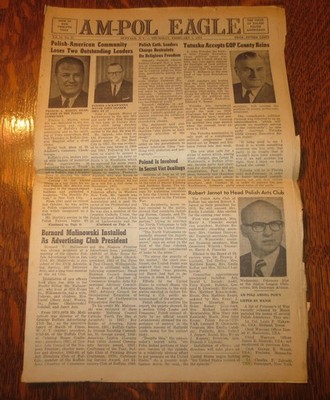   RARE AM-POL EAGLE Newspaper BUFFALO, NY Polish American 2/1/1973 Complete Fair
