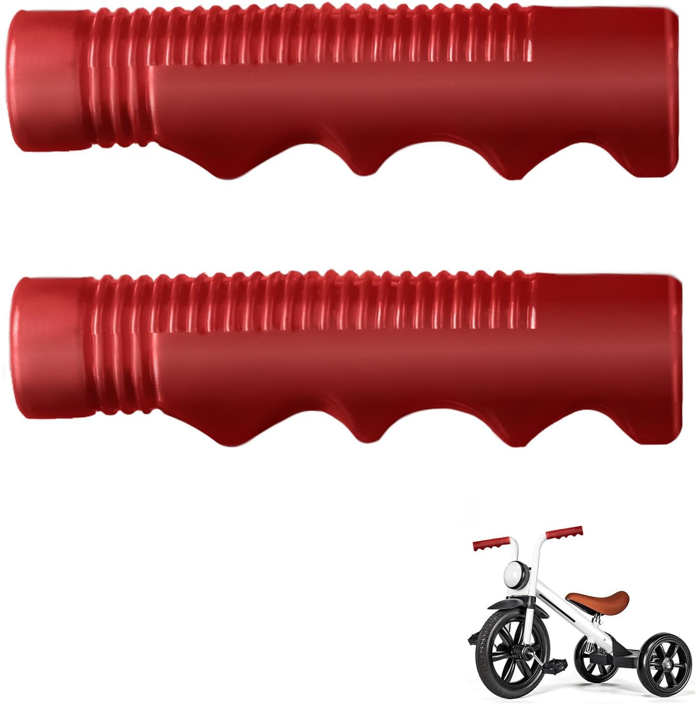 Tricycle Handlebar Grips Compatible with Radio Flyer,3/4",Re