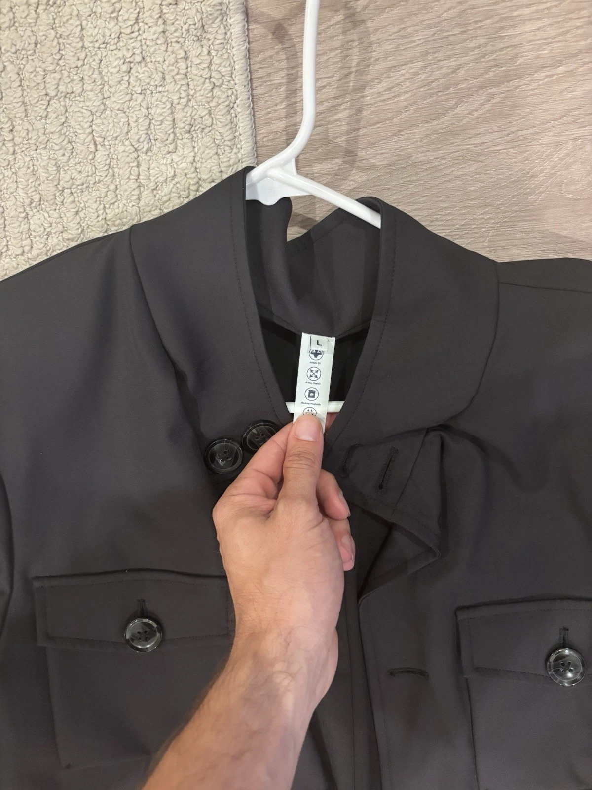 State & Liberty Men's Field Jacket Size Large Black - product detail image 5