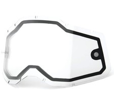 100 Replacement Dual Lens for Racecraft 2/Accuri 2/Stratus 2 Goggles - Clear