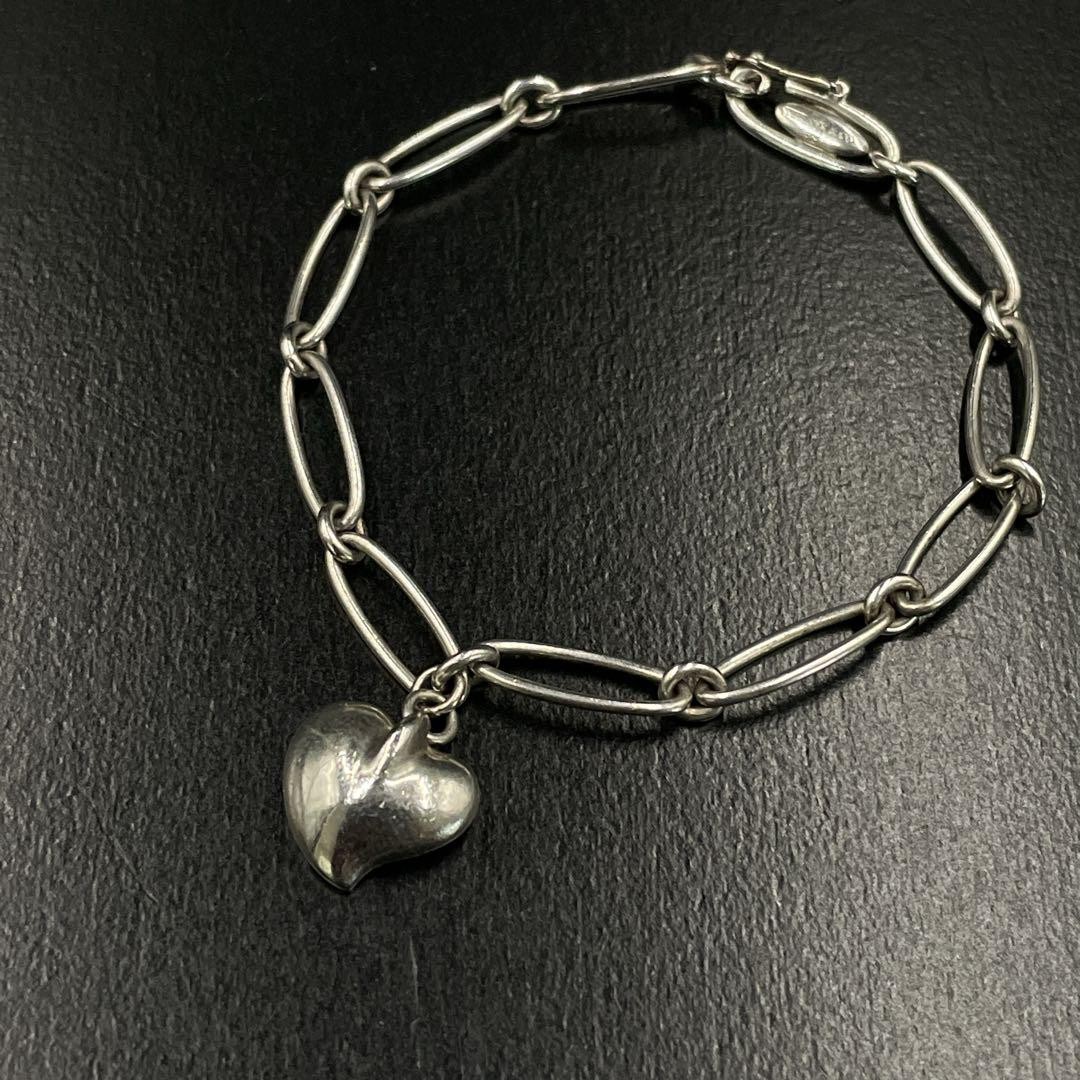 Tiffany Silver Open Heart Curved Bracelet New or Pre-Owned