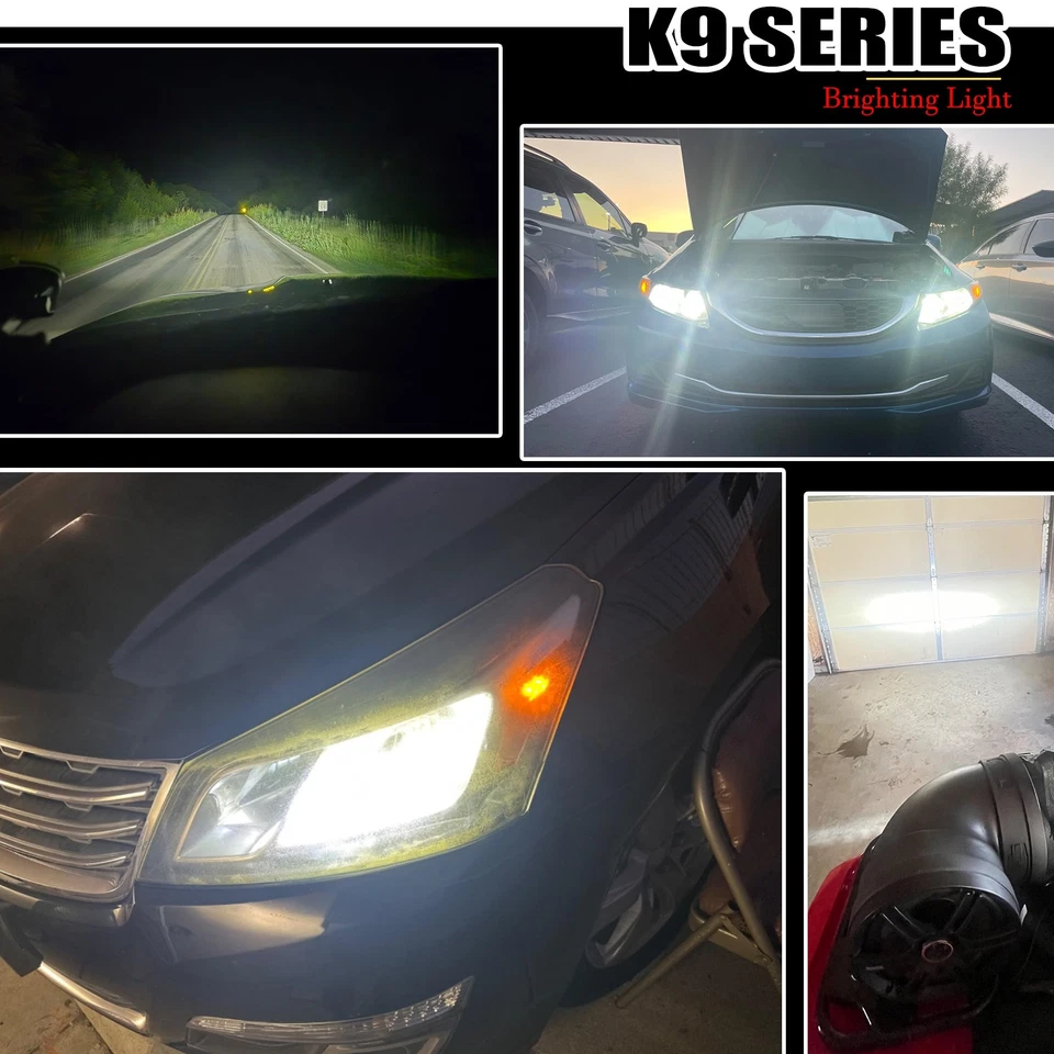 Faros LED 80000LM convertibles de 2 puertas 8,3 L para Dodge Viper SRT-10 2003-2004 Foto 2 de 4